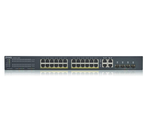 Zyxel 28p GS1920-24HPv2 (24x100/1000Mbit 4xRJ-45/SFP)PoE - 452556 - zdjęcie